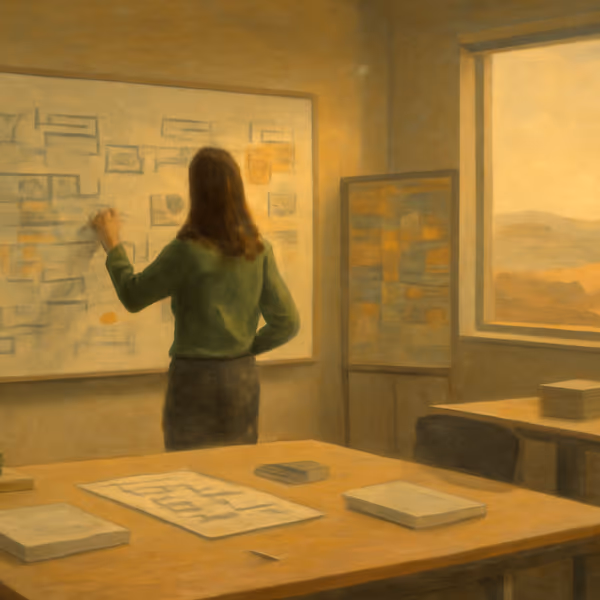 Oil painting evoking Customer onboarding automation for fractional data scientists