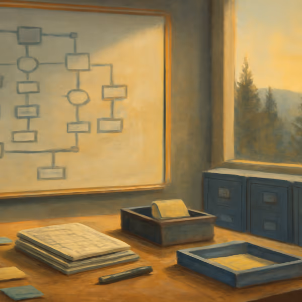 Oil painting evoking Non-technical staff build internal tools without code for family businesses