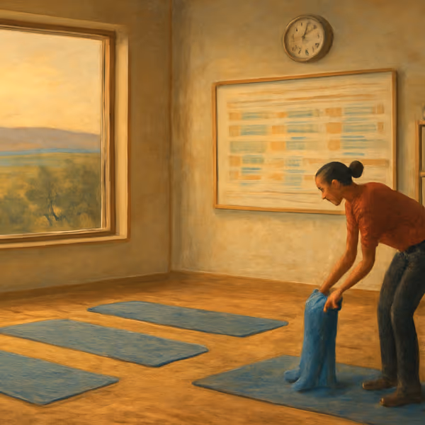 Oil painting evoking Weekly planning & reminders for people training for a race